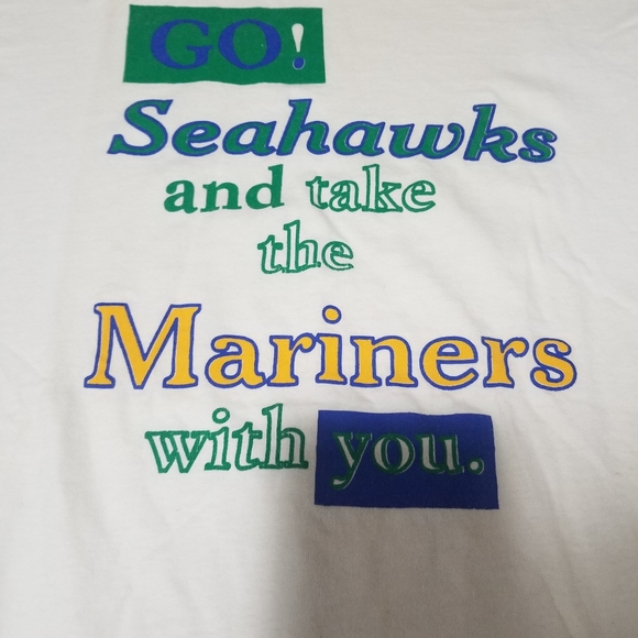 80's vintage Seattle Seahawks single stitch tee shirt. - Picture 3 of 6